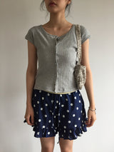 Mer knit short sleeve  (4color)