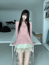 1544. Fur layered cancan string mini sk (2color)