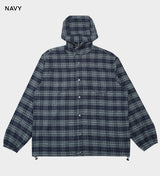 (UNISEX) Brany Flannel Hood Shirt