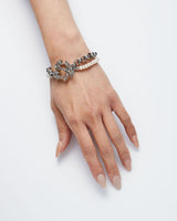 Wild Rose Layered Bracelet Silver