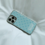 Dot tint babyblue silver case