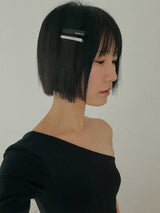 ブラックロゴヘアピン