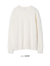 [UNISEX] クラウディーシーズンオーバーフィットアンゴラクルーネックロングスリーブニット (7 colors)