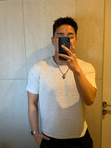 [1+1] ミニワッフルクロップマッスルTシャツ
