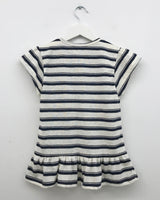 Fore Striped Shirred T-shirt (2color)