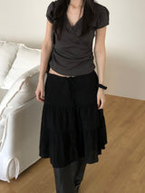 Elin Lace Puff Short-Sleeved T-shirt (2 colors)