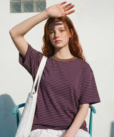 26SS★ Georgette Cool Stripe Short Sleeve T-shirt