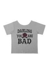 MELTING ROSE TEE #GREY