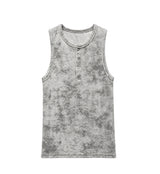 26SS★ [PLAN MADE/MADE]アシッド ヘンリーネック ウォッシング スリーブレス