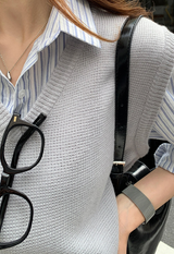 [Lè made/7,000 Sold] ルメイド ベーシック Vネック ベスト