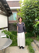 リネンロングスカート