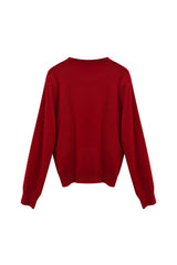 EIRIN WOOL CARDIGAN / RED