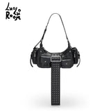 "Rebellious Love Concubine" Black レディースハンドヘルドショルダーバッグ