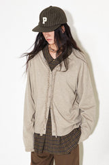 Striped wool baseball cap