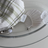 Shell-shaped comb keyring