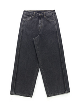 Beldin Pintuck Wide Denim Pants S M L (2 Colors)