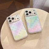 [1+1BOGO] Colorful Polka Dot Gold Accent Full Cover iPhone Case (iPhone 14–17 Series)