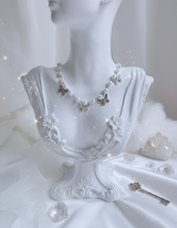 [Redvelet Joy, Jo Yu-ri Necklace] Butterfly Waltz Choker Necklace - Silver Color
