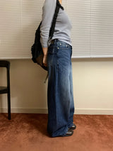 Edge denim pants