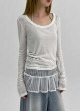 [MADE] Lojan Summer U-Neck Long Sleeve T-shirt