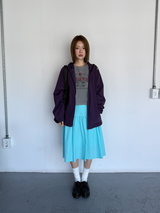 サイドボタンミディスカート