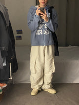デイリーカーゴストリングバルーンワイドパンツ 3C