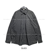 Pilen side shirring check shirt