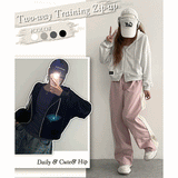 Early Patch Semi-Cropped Hooded Zip-Up