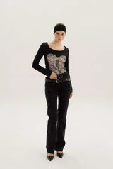 Silhouette tee - black