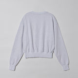 ロゴダメージスウェットシャツ WHITE MELANGE