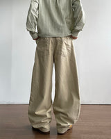 Warp Herringbone Stripe Pants
