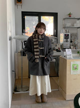 Molcon Pom Pom Dot Knit Muffler