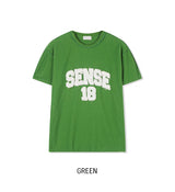 チェント パッチ レタリング ショートスリーブ Tシャツ