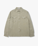 Ramie Linen Out Pocket Shirt 4Color