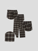 LMN Format Checkered Banding Wide Pants (3 colors)