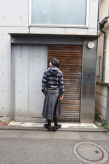 saros ストライプジップアップ - ネイビー(1)