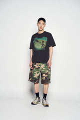 25SS ピグメントシューティングエイリアンショートスリーブTシャツ チャコール
