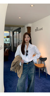 a modern white clean shirt