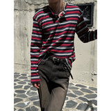 [F/W] マルチストライプヘンリーネックロングスリーブ (3color)