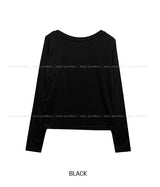[U-BASIC] Glee Basic Brushed Boat Neck Long Sleeve