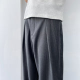 Charcoal Draped Trousers