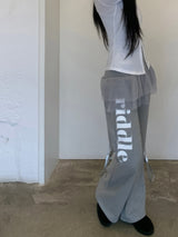 リドルネイヨムブーツカットトレーニングロングパンツ (3 colors)