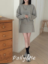 sweatshirt skirt set