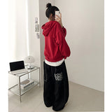 Poe Back Big Pocket Lettering String Wide Pants