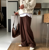 Nopi First Round Tuck Flow Banding Wide Pants