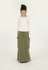 CORSET LONG CARGO LOW SK KHAKI