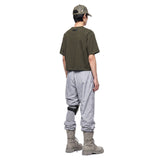 Men's Crop T-Shirt Khaki