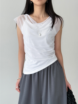 double shirring top