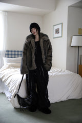 Berlin over fur jacket