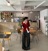 クレント オータム ピンタック ワイド スラックス/ 3カラー